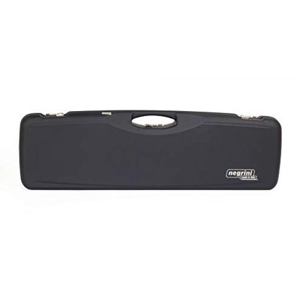 Negrini Cases Rifle Case 1 Negrini Cases 1654LR/5165 O/U Sporter Shotgun Case with Barrel Upright and Forend Off/Accessory Compartment and Luxury Interior, Blue/Blue