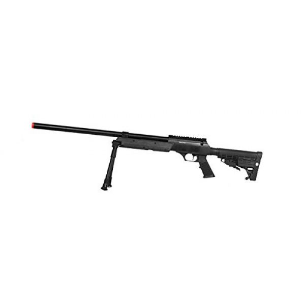 Well Airsoft Rifle 1 Well SPEC-OPS MB13A APS SR-2 Bolt Action Sniper Rifle Airsoft Gun (Black/Bipod Package)