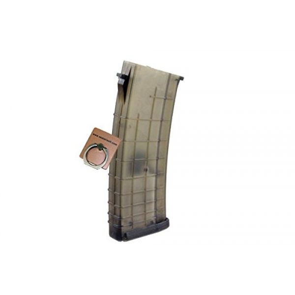 CYMA Airsoft Gun Magazine 2 CYMA 360rd Flash Wire-Winding (Beta Style) Magazine for AKS74 / AKS47 Airsoft AEG -Mobile Ring Included