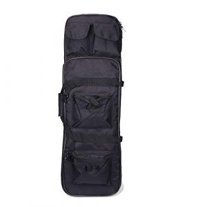 Yamcyh Rifle Case 1 Yamcyh Tactical Rifle Case Rifle Shotgun Soft Case Outdoor Military Rifle Hunting Backpack Airsoft Nylon Square Carry Dual Rifle Bag Gun Protection Case (Black,47in)