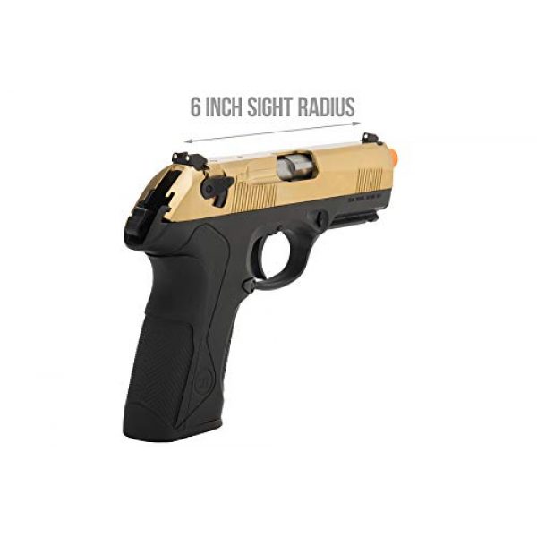 Lancer Tactical Airsoft Pistol 5 Lancer Tactical WE Bulldog Full Size Full Metal Gas Blowback Airsoft Pistol Titanium Gold 280 FPS