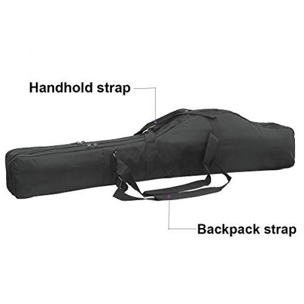 BGJ Rifle Case 5 48" Tactical Dual Rifle Bag Backpack Padded Gun Carry Storage Bag Military Airsoft Gun Case Pouch for Outdoor Hunting