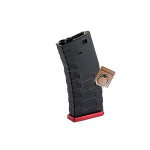 APS Airsoft Gun Magazine 1 APS Froged Match Rifle FMR 300 RDS Airsoft Magazine for AEG (Red) -Mobile Ring Included