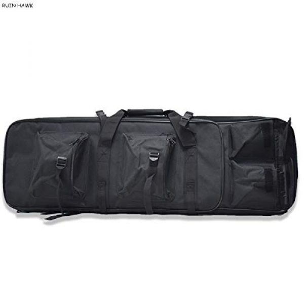 Fouos Rifle Case 5 FOUOS 85cm Tactical Rifle Case, Military Rifle Storage Case, M4 Gun Bag Adjustable Shoulder Strap Gun Bag Pistol Airsoft Backpack for Hunting,