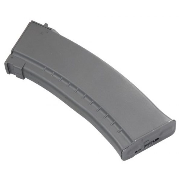 JBU International Airsoft Gun Magazine 1 JBU International SDJBI04A Black Plastic 500 Round High Capacity Airsoft MIL74M Magazine with Roll-up.