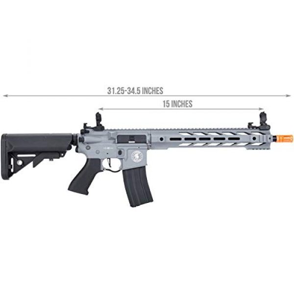 Lancer Tactical Airsoft Rifle 2 Lancer Tactical LT-25 ProLine Series M4 SPR Interceptor Airsoft AEG Rifle HIGH FPS Gray 395 FPS