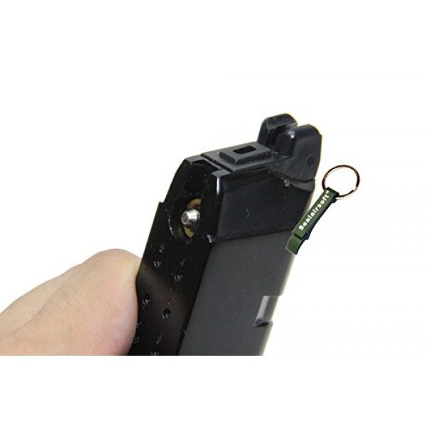 KJW Airsoft Gun Magazine 3 KJ Works 15rds Airsoft Metal 6mm Gas Magazine For G27 GBB Series -Mobile Ring Included