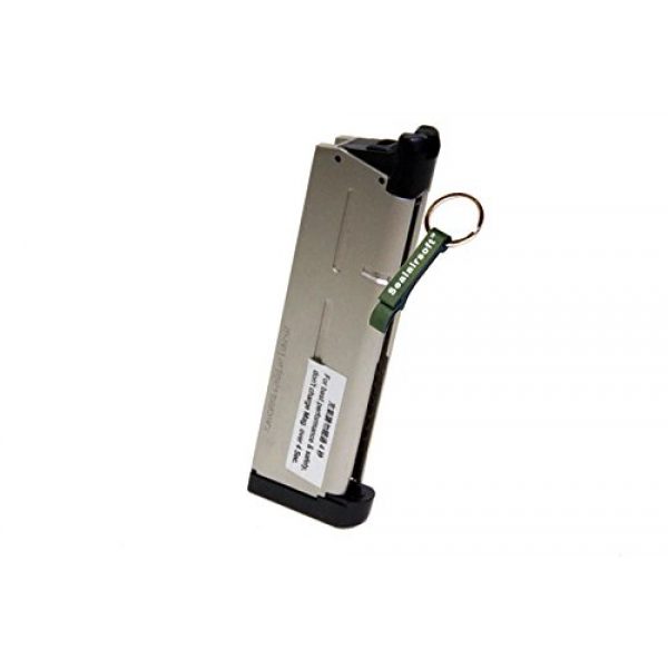 KJW Airsoft Gun Magazine 1 KJ Works 26rds Airsoft Metal 6mm GAS Magazine For KP07 MEU GBB -Mobile Ring Included