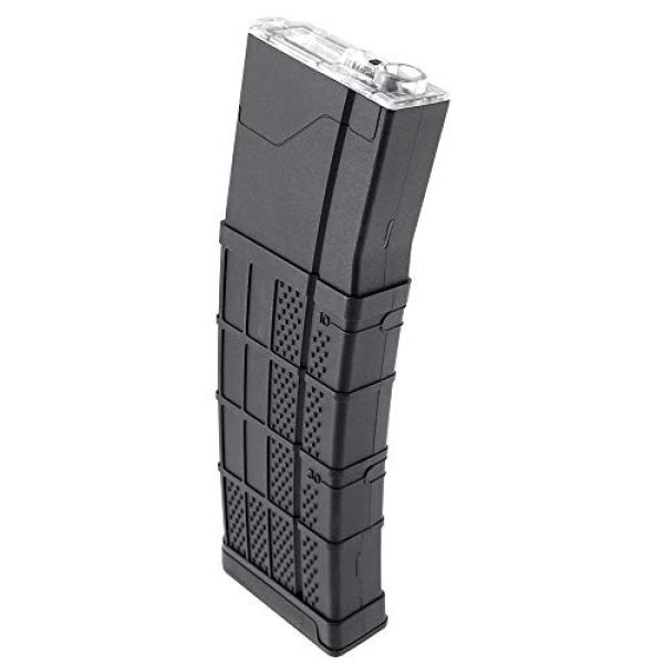 SportPro Airsoft Gun Magazine 2 SportPro CYMA 140 Round Polymer Thermold Waffle Medium Capacity Magazine for AEG M4 M16 Airsoft - Black