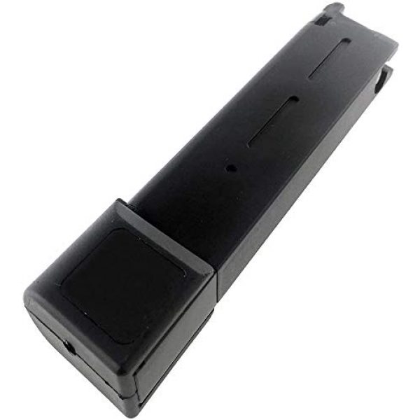 SportPro Airsoft Gun Magazine 6 SportPro Army 40 Round Metal Gas Magazine for GBB MEU 1911 Airsoft - Black