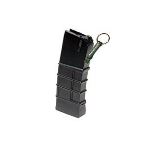 KJW Airsoft Gun Magazine 1 KJ Works 30rds Airsoft Metal 6mm GAS Canadian Magazine For M4 Series GBB BLK -Mobile Ring Included