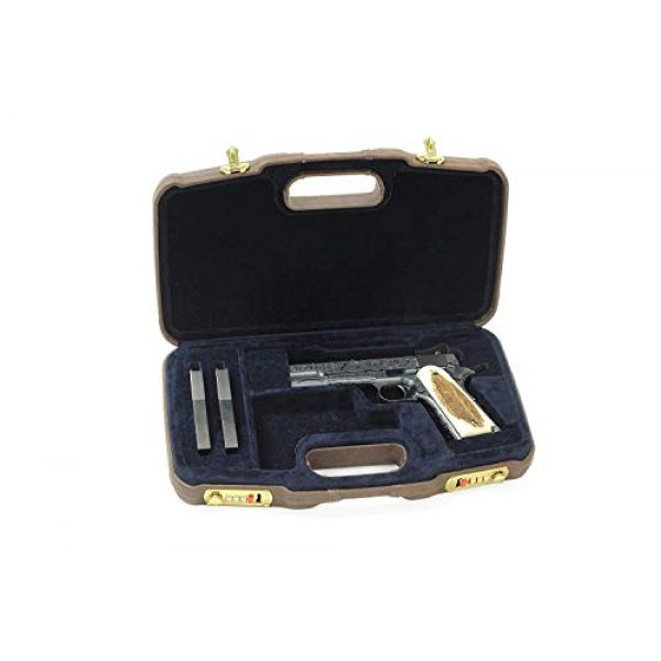 Negrini Cases Pistol Case 2 Negrini Italian Leather Model 1911 Handgun Case - 2018SPL/4836
