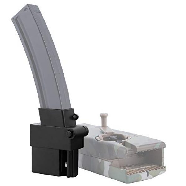 Tactical Area Airsoft BB Loader Adapter 6 Tactical Area BB Loader Converter to Adapt Mag Games for Hunting Airsoft Paintball CS War Games