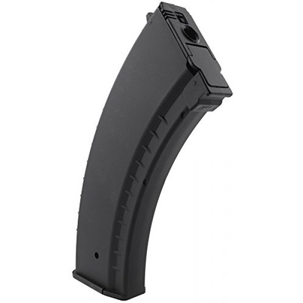 SportPro Airsoft Gun Magazine 2 SportPro 550 Round Polymer AKM Style High Capacity Magazine for AEG AK47 AK74 Airsoft - Black