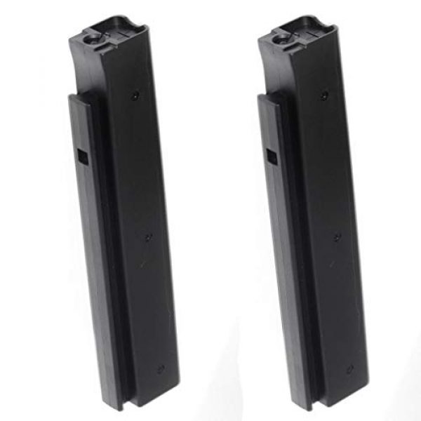 Airsoft Gang Airsoft Gun Magazine 1 Airsoft Parts CYMA 2pcs 60rds Mag Plastic Mid-Cap Long Magazine for M1A1 AEG SMG Black