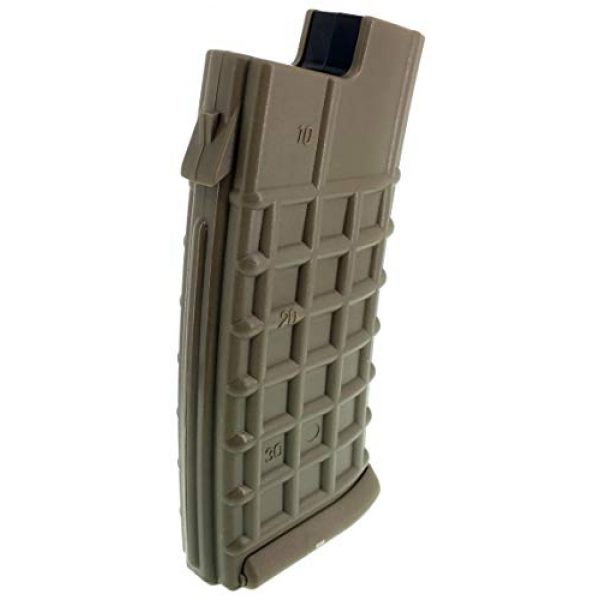 SportPro Airsoft Gun Magazine 5 SportPro 300 Round Polymer Waffle High Capacity Magazine for AEG AUG Airsoft - Dark Earth