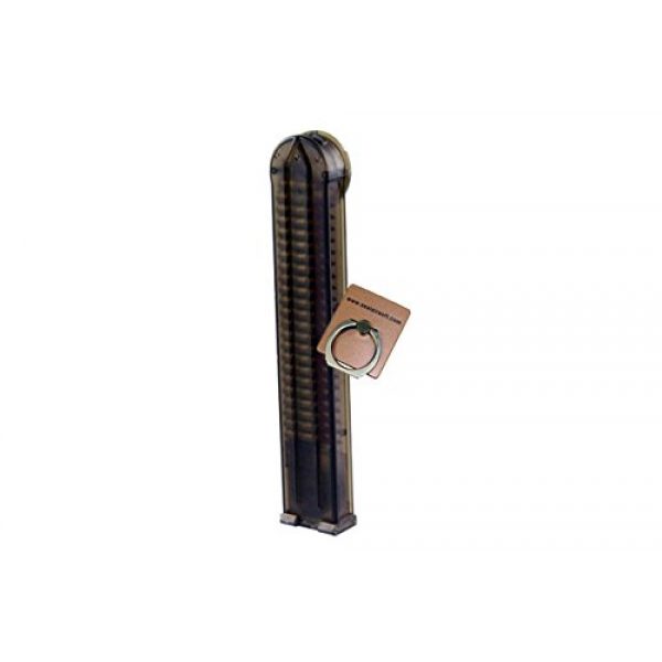 CYMA Airsoft Gun Magazine 2 CYMA P90 70rds Mid-Cap Magazine for Marui, KingArms, KS, S&T Airsoft AEG -Mobile Ring Included