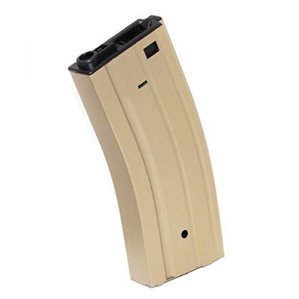 Generica Airsoft Gun Magazine 1 Airsoft Spare Parts 330rd Map Hi-Cap Magazine for CYMA E&C G&P Tokyo Marui ICS Classic Army M4 M16 Series Tan