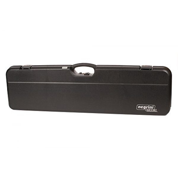 Negrini Cases Rifle Case 5 Negrini Cases 1603/IS-2C/4782 Shotgun Case for O/U PP/1 Gun/2 Barrels up to 36-Inch, Black/Red