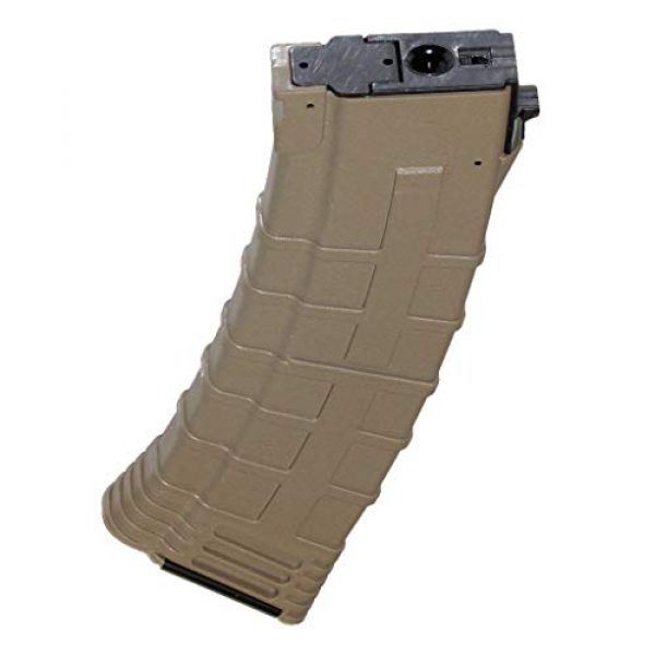 Airsoft Gang Airsoft Gun Magazine 1 Airsoft Parts CYMA 500rd Polymer Hi-Cap Magazine for CYMA APS D-Boys ICS JG G&P Tokyo Marui AK Series AEG Dark Earth Tan