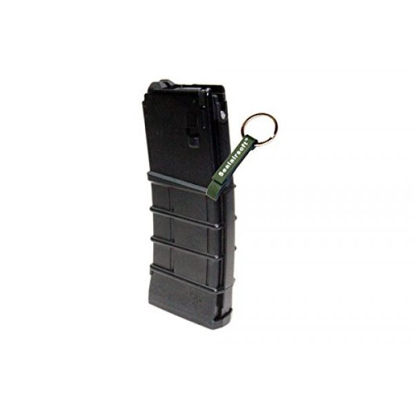KJW Airsoft Gun Magazine 2 KJ Works 30rds Airsoft Metal 6mm GAS Canadian Magazine For M4 Series GBB BLK -Mobile Ring Included