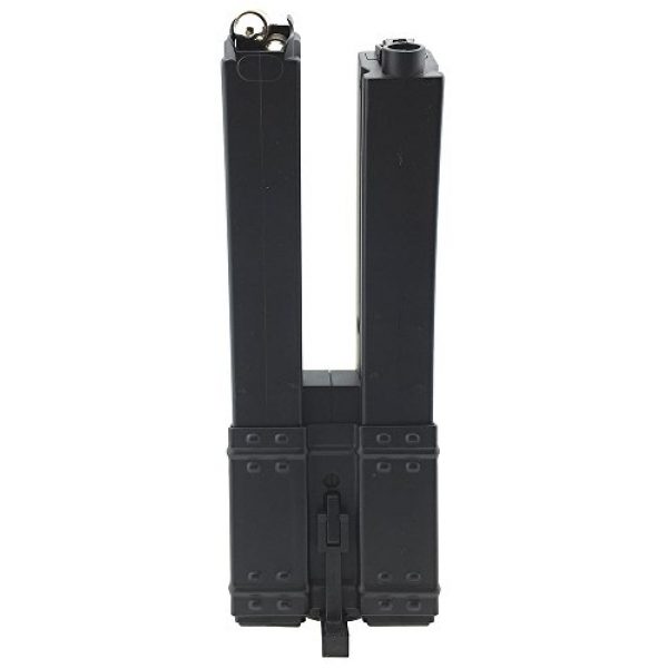SportPro Airsoft Gun Magazine 1 SportPro 560 Round Polymer Double High Capacity Magazine for AEG MP5 Airsoft - Black