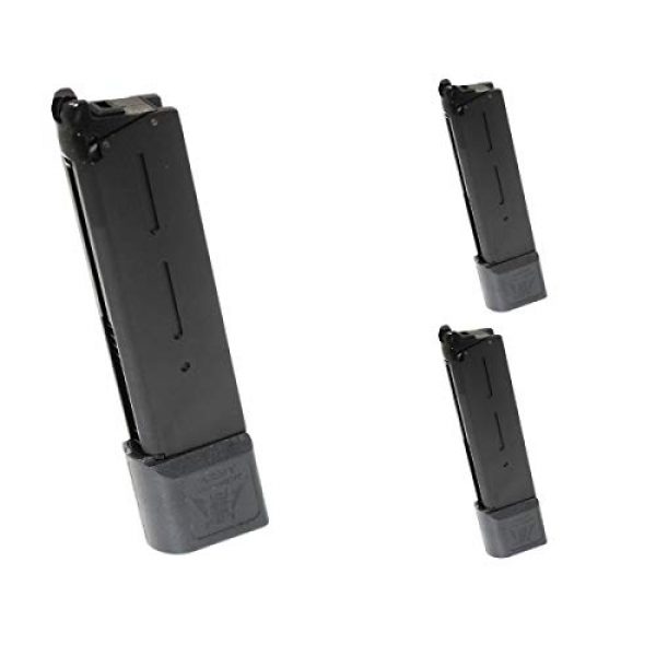 Airsoft Shopping Mall Airsoft Gun Magazine 1 Airsoft Shooting Gear Army 3pcs 26rd Extended Long Mag Gas Magazine for M1911 R28 GBB