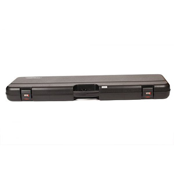 Negrini Cases Rifle Case 4 Negrini Cases 1603/IS-2C/4782 Shotgun Case for O/U PP/1 Gun/2 Barrels up to 36-Inch, Black/Red