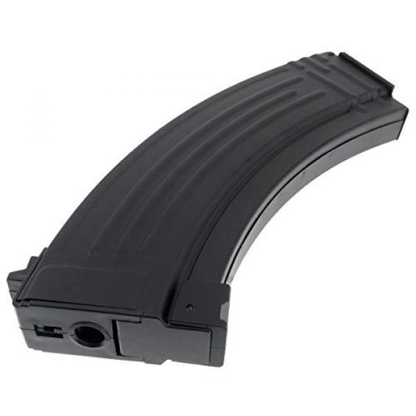 SportPro Airsoft Gun Magazine 6 SportPro Jing Gong 520 Round Flash Metal High Capacity Flash Magazine for AEG AK47 AK74 Airsoft - Black