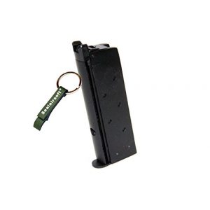 WE Airsoft Gun Magazine 1 WE 13rds Airsoft Gas Magazine For Mini 1911/3.8 Series GBB Black -Mobile Ring Included