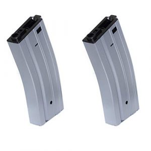 Airsoft Shopping Mall Airsoft Gun Magazine 1 Airsoft Shooting Gear 2pcs 330rd Map Hi-Cap Magazine for CYMA E&C G&P Tokyo Marui ICS Classic Army M4 M16 Series Grey