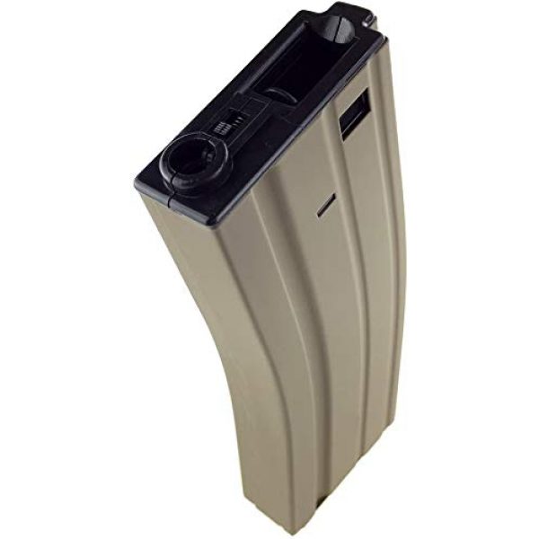 SportPro Airsoft Gun Magazine 3 SportPro Jing Gong 300 Round Metal High Capacity Magazine for AEG M4 M16 Airsoft - Tan