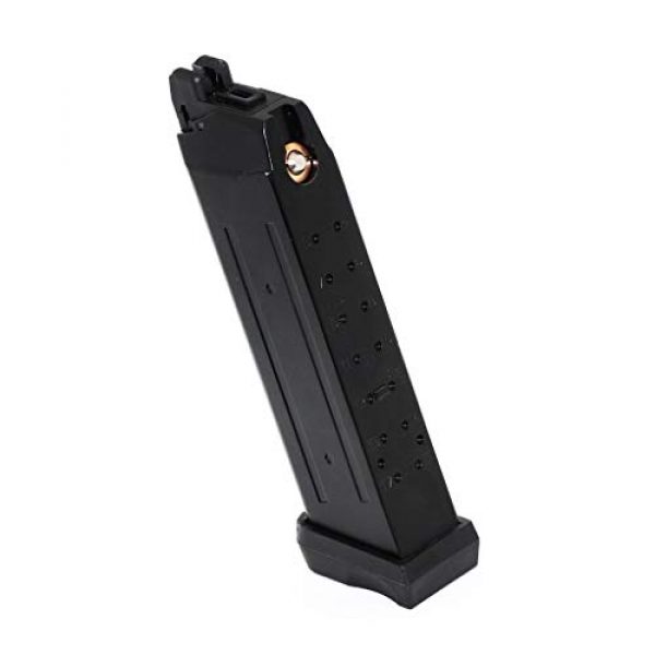 Generica Airsoft Gun Magazine 3 Generica Airsoft Spare Parts APS 3pcs 23rd Dual Power CO2 Magazine for ACP601 ACP606 A-Cap Z1-Cap Black Hornet Dragonfly Scorpion Shark Spyder X1-Cap/Tokyo Marui/WE/Armorer Works Black