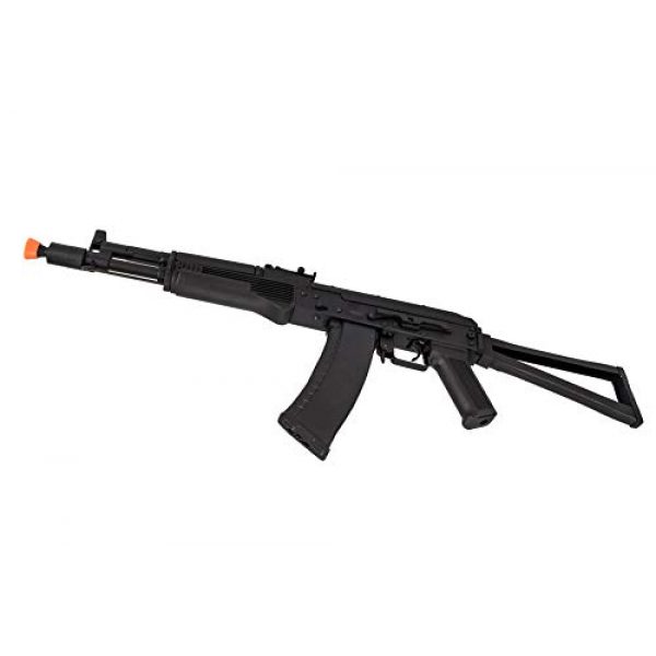 Lancer Tactical Airsoft Rifle 4 Lancer Tactical AK-Series AKS-105 AEG Airsoft Rifle with Skeleton Foldable Stock Black