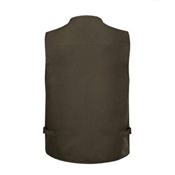 DAFREW Airsoft Tactical Vest 2 DAFREW Men's Vest Spring and Autumn Outdoor Vest Fishing Vest Cotton Custom Multi-Pocket Vest (Color : Deep Khaki, Size : L)