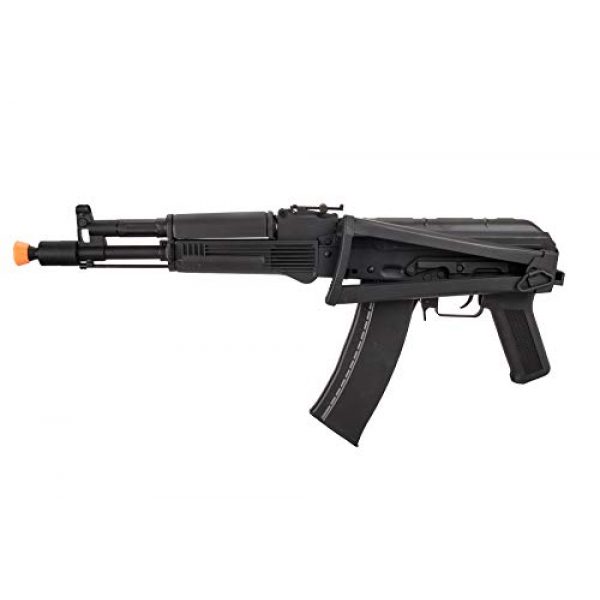 Lancer Tactical Airsoft Rifle 5 Lancer Tactical AK-Series AKS-105 AEG Airsoft Rifle with Skeleton Foldable Stock Black