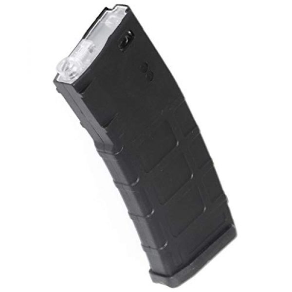 Airsoft Gang Airsoft Gun Magazine 1 Airsoft Parts CYMA 160rd Polymer Waffle Mag Mid-Cap Magazine for CYMA, E&C, APS, D-Boys, ICS, Classic Army, G&P, Tokyo Marui M4 M16 Series AEG Black