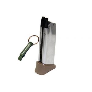 WE Airsoft Gun Magazine 1 WE 18rds Airsoft Gas Magazine For XDM COMPACT 3.8 Series GBB Tan -Mobile Ring Included
