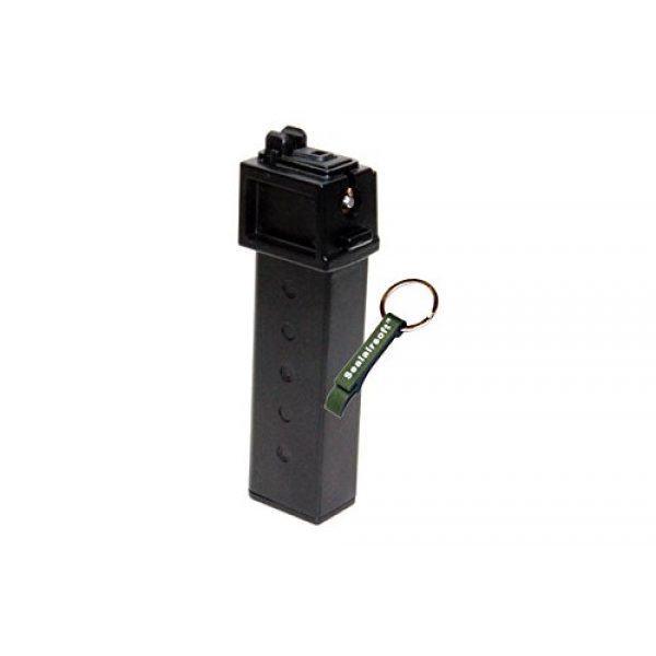 KJW Air Gun Magazine 2 KJ Works 30rds Airsoft Metal 6mm Gas Magazine for KC-02 .22 GBB Black -Mobile Ring Included