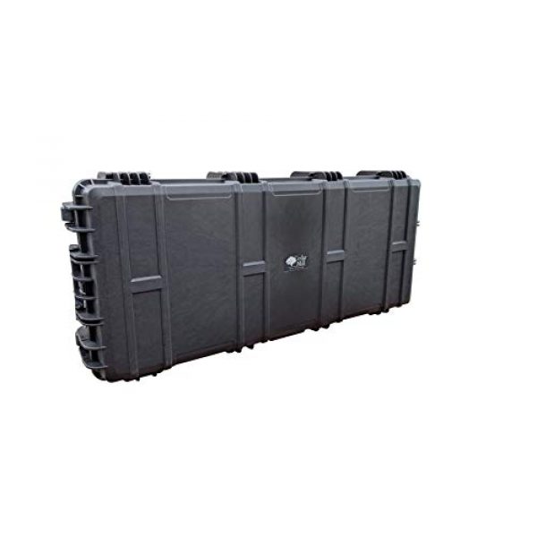 Cedar Mill Fine Firearms Rifle Case 4 Cedar Mill Fine Firearms Triple 3 Rifle/Bow Case DS3TeK Hard Shell Waterproof Lockable Gun Carry Case with Wheels Handle Pick and Pluck Foam TSA Airline Approved Air Travel