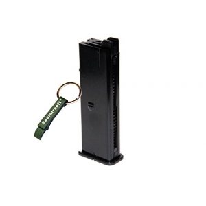 WE Airsoft Gun Magazine 1 WE 26rds Airsoft Gas Magazine M712 C96 Series GBB Black -Mobile Ring Included