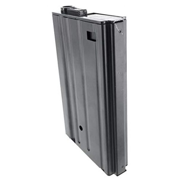 SportPro Airsoft Gun Magazine 4 SportPro 420 Round Metal High Capacity Magazine for AEG SR25 Airsoft - Black
