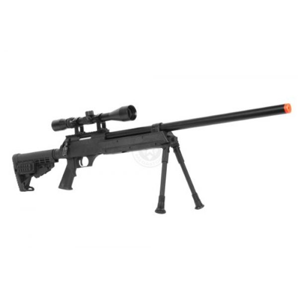 BBTac Airsoft Rifle 2 Wellfire aps sr-2 modular airsoft sniper rifle - scope & bipod - black(Airsoft Gun)