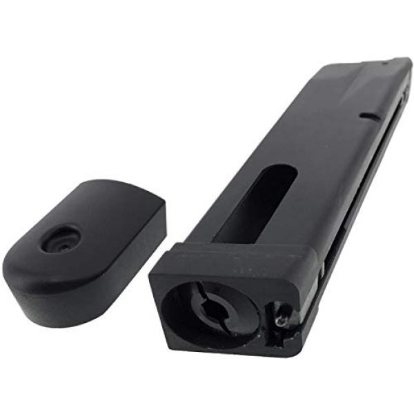 SportPro Airsoft Gun Magazine 7 SportPro Bell 25 Round Metal 12g CO2 Cartridge Gas Magazine for GBB M9 Airsoft - Black