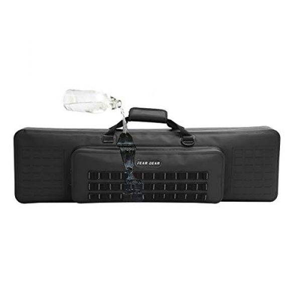 FEAR GEAR Rifle Case 2 FEAR GEAR American Classic Sniping Tactical Double Long Rifle Pistol Airsoft Gun Bag Firearm AR15 Case Gun Cases for Rifles Case Hunting Shotgun Case Waterproof