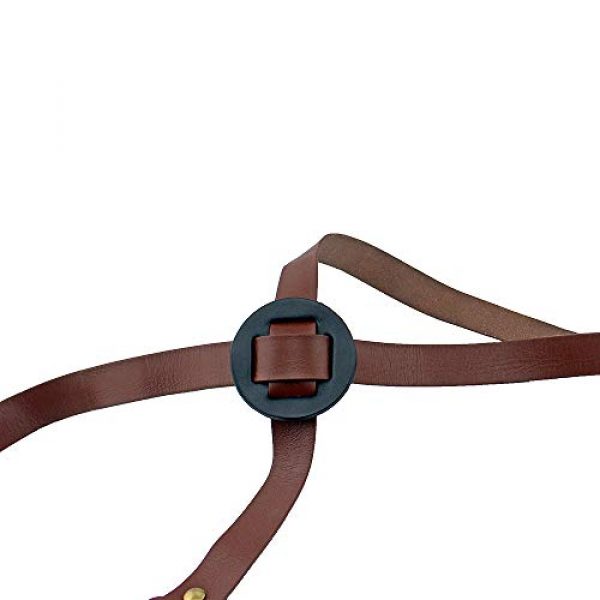 PG Airsoft Gun Holster 4 PG Vertical Shoulder Holster Brown Leather Cross Harness Gun Holster Right Hand Hunting Pistol Bag Fits Medium Frame Auto Handguns