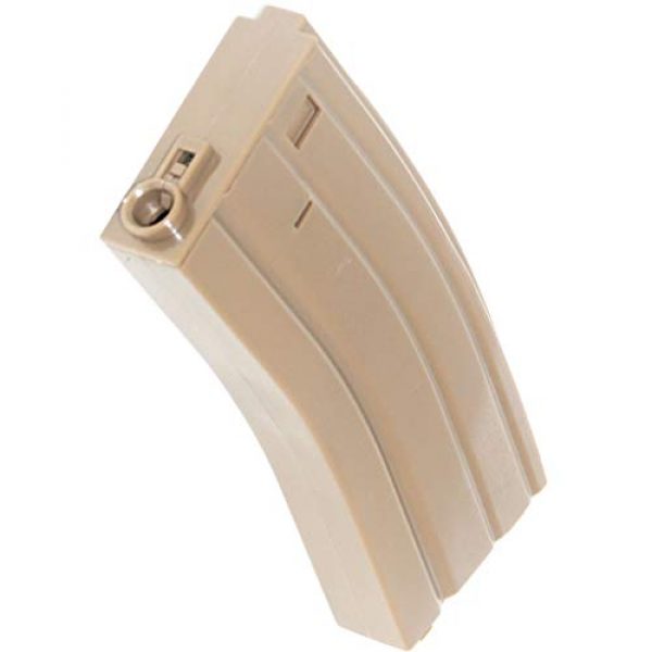 Generic Airsoft Gun Magazine 1 Airsoft Spare Parts 140rd Mid-Cap Plastic Magazine for CYMA E&C Tokyo Marui G&P ICS JG M4 M16 Series AEG Dark Earth Tan