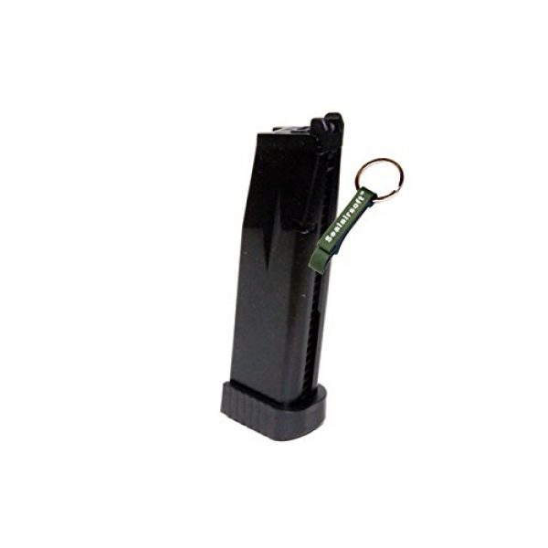 KJW Airsoft Gun Magazine 1 KJ Works 31rds Airsoft Metal 6mm GAS Magazine For KP06 Hi-Capa GBB -Mobile Ring Included