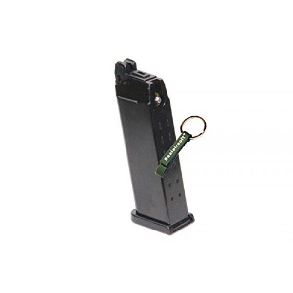 KJW Airsoft Gun Magazine 2 KJ Works 20rds Airsoft 6mm Gas Magazine For G23 G32C G27 KP03 GBB -Mobile Ring Included