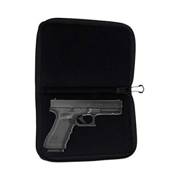 Allen Company Pistol Case 5 Allen Company 11 inch Auto-Fit 2.0 Deluxe Handgun Case, Black